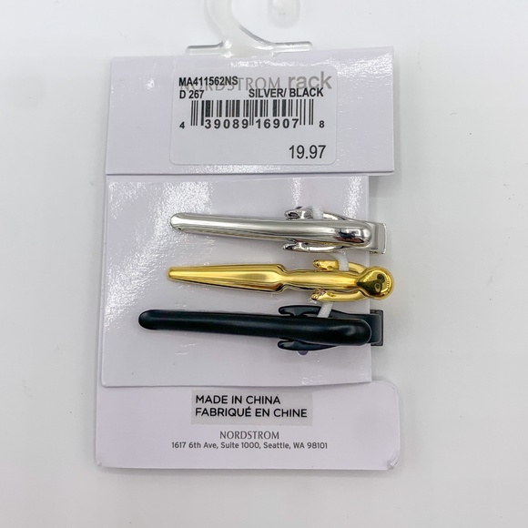 Nordstrom Rack Set of 3 Tie Clips - Picture 2 of 2